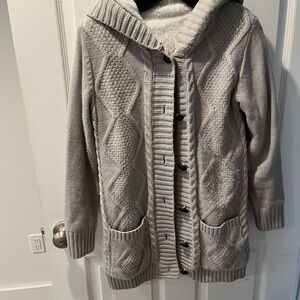 Cozy Gray Knit Kids Jacket